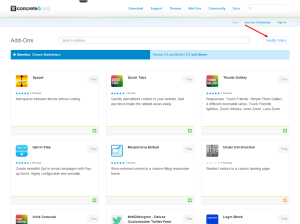 concrete5 Add Ons